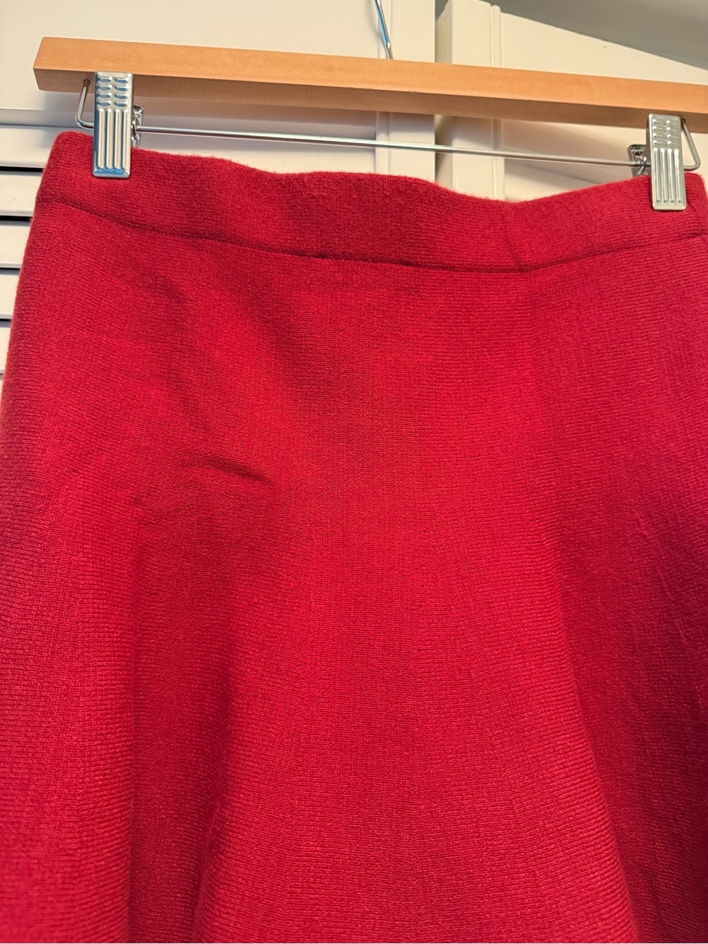 Zara Red Flared Skirt - Classic A-Line Style size M - Picture 5 of 6